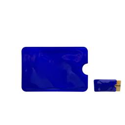 KARTENHALTER SOFT, blau (RFID-Etui)