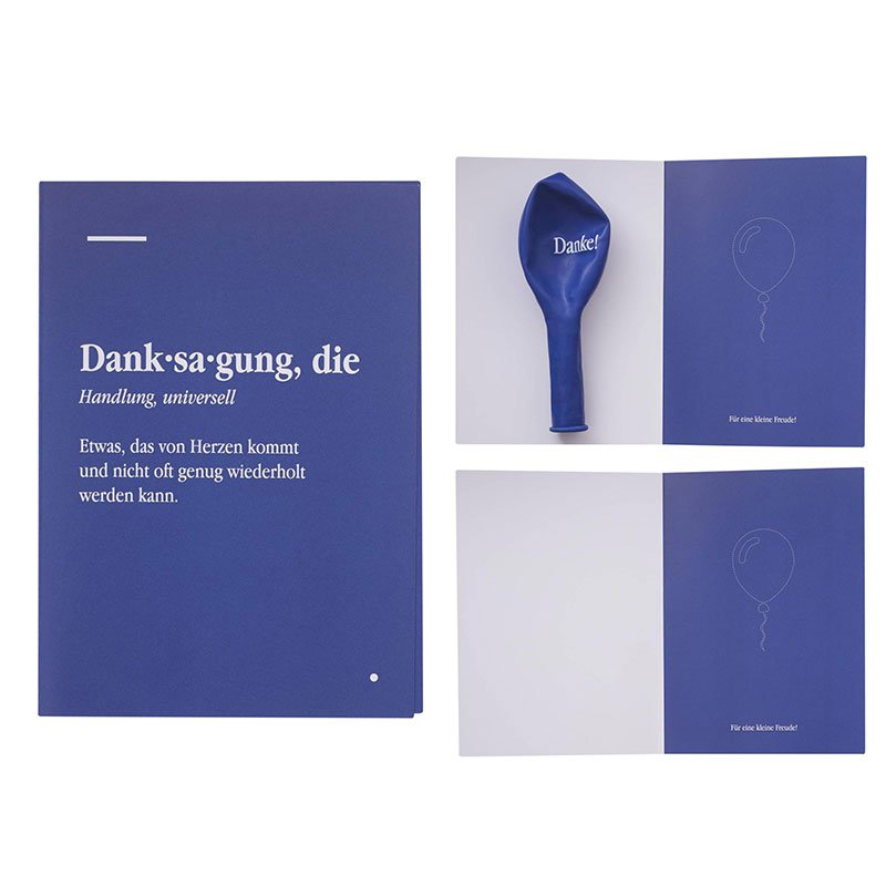 DANKSAGUNGSKARTE (GRUßKARTE)