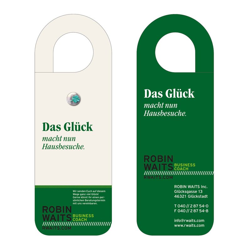 VERTEILAKTION GLÜCKSCENT (TÜRANHÄNGER)