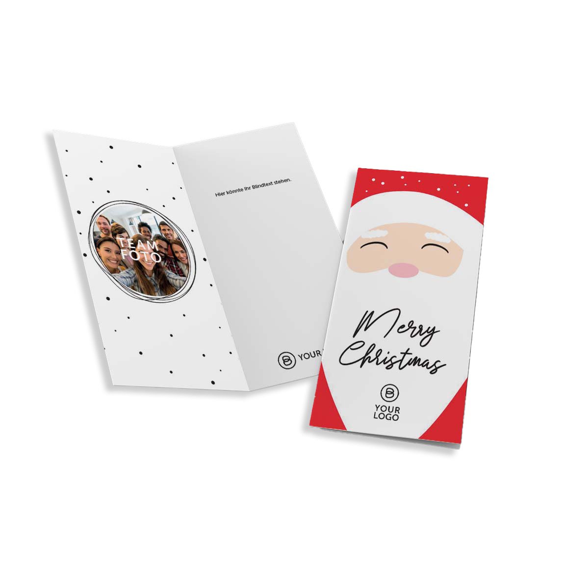 Weihnachtskarte SANTA (21), DIN lang