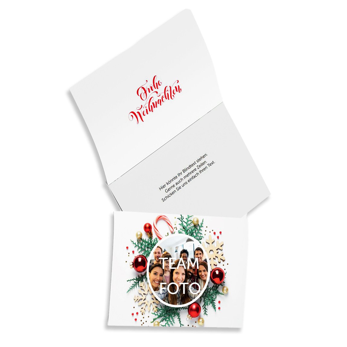 Weihnachtskarte KUGELGRAFIK (05), DIN A6