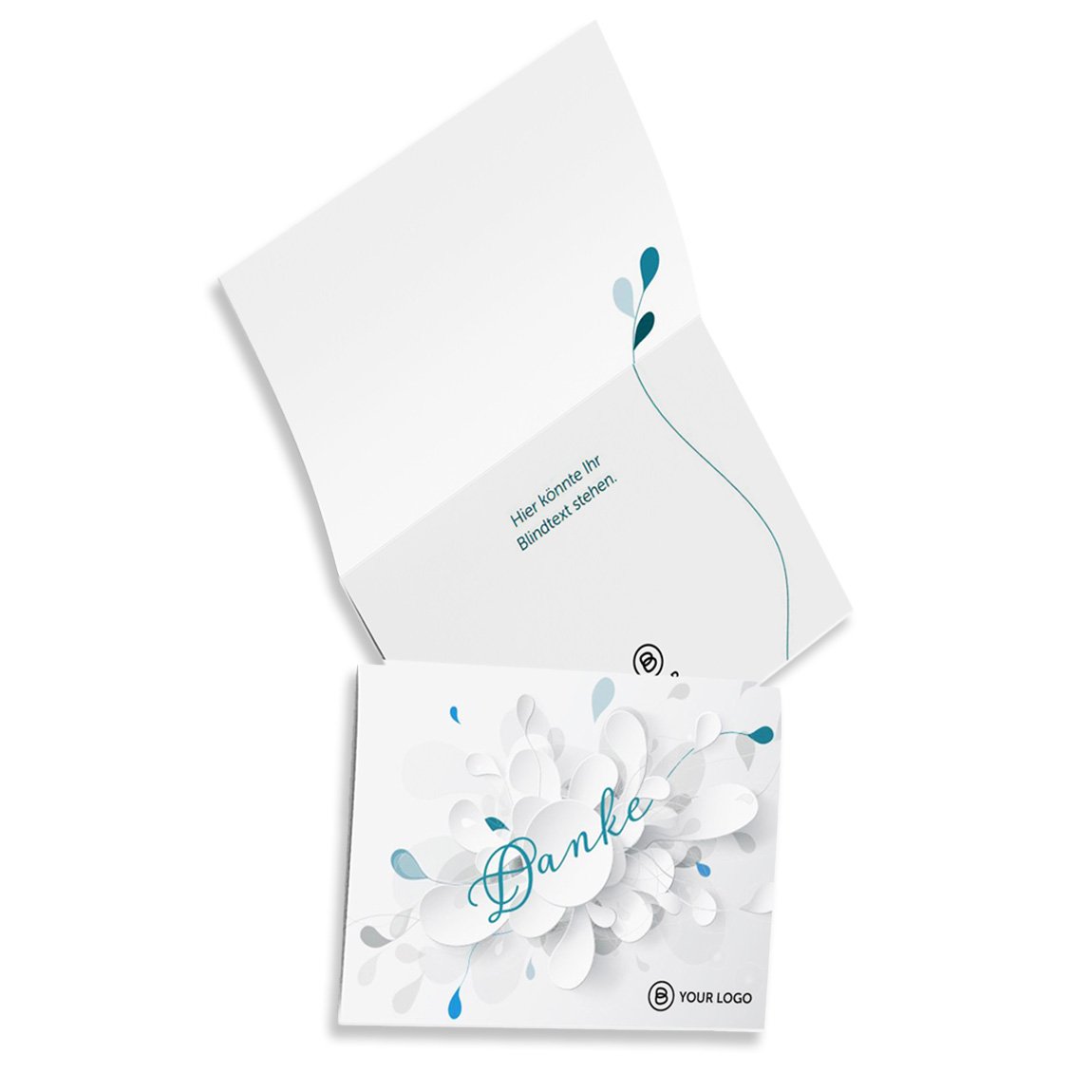 Grußkarte PAPIERBLUME, DIN A6