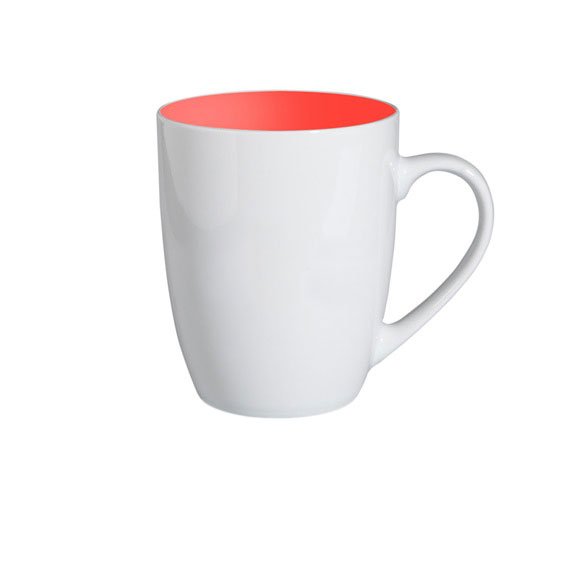 HEISSE WERBUNG BUNT, ROT (Werbe-Tasse)