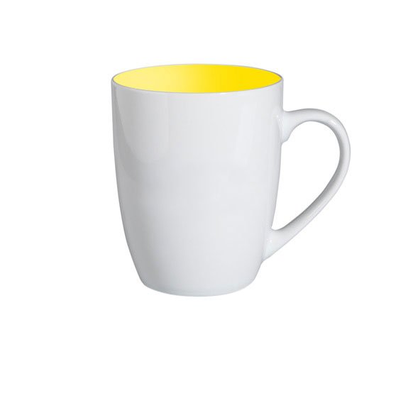 HEISSE WERBUNG BUNT, GELB (Werbe-Tasse)