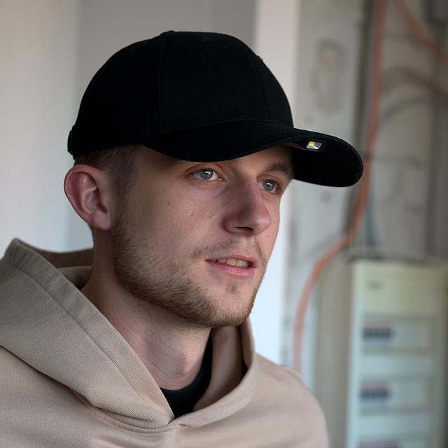 BEAM, black (Unisex-Cap mit Magnet-LED)