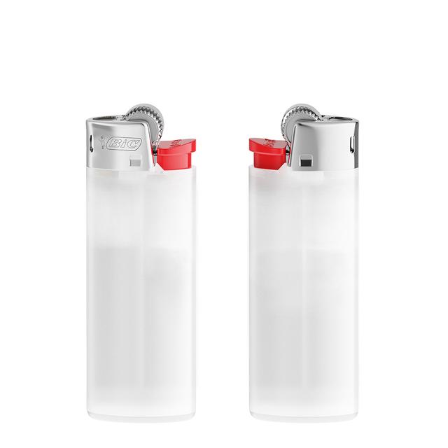 BIC® J25 Feuerzeug, durscheinend weiß