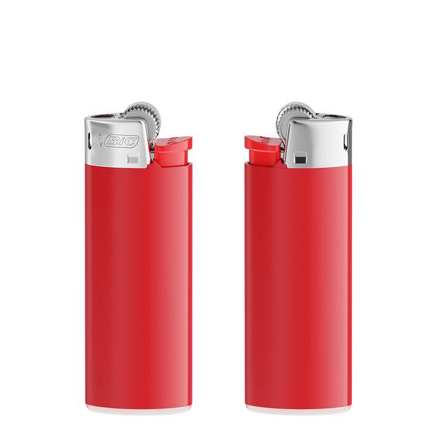 BIC® J25 Feuerzeug, rot/weiß