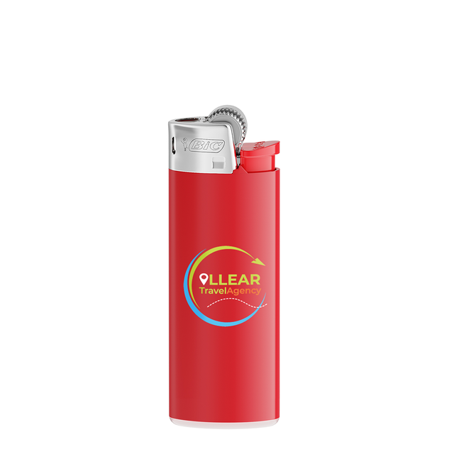BIC® J25 Feuerzeug, rot/weiß