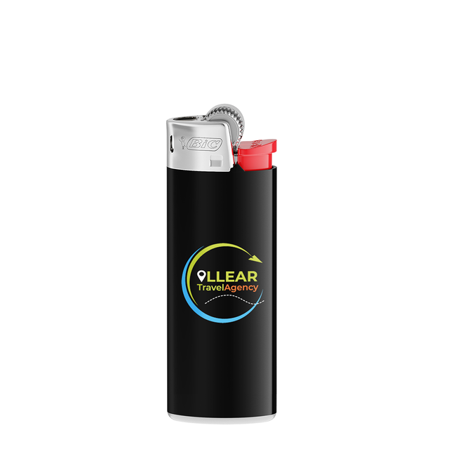BIC® J25 Feuerzeug, schwarz/rot