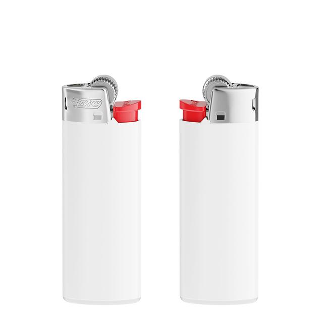 BIC® J25 Feuerzeug, weiß/rot