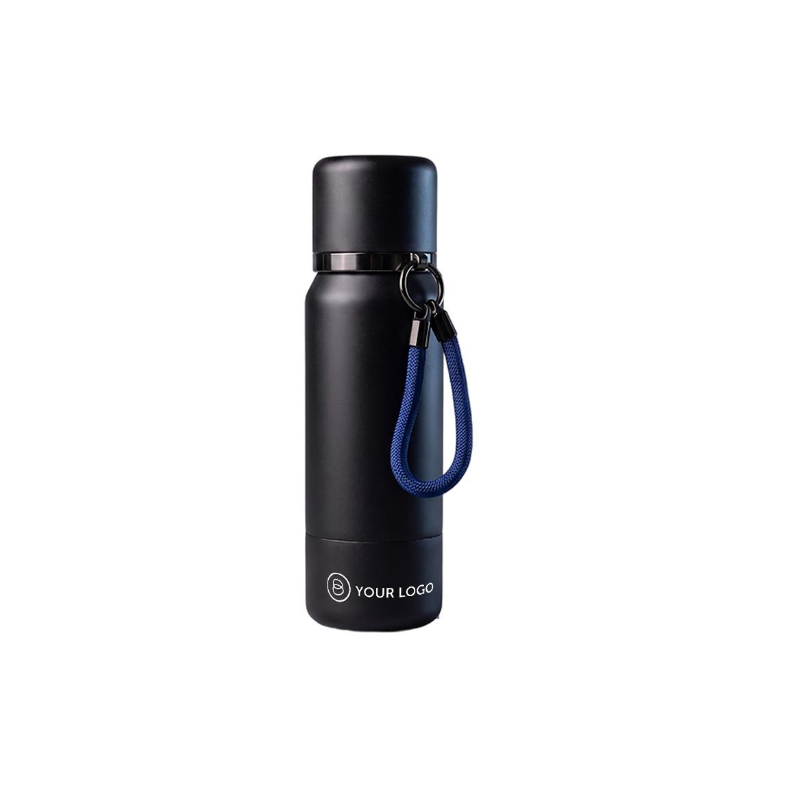 BLACK SATIN, blau (Duo-Thermoflasche)