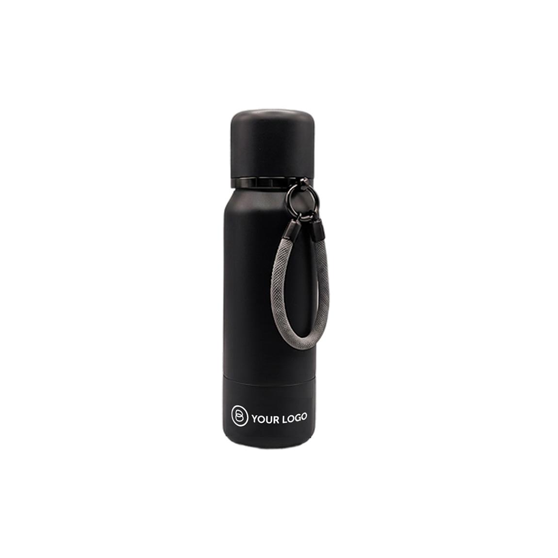 BLACK SATIN, grau (Duo-Thermoflasche)