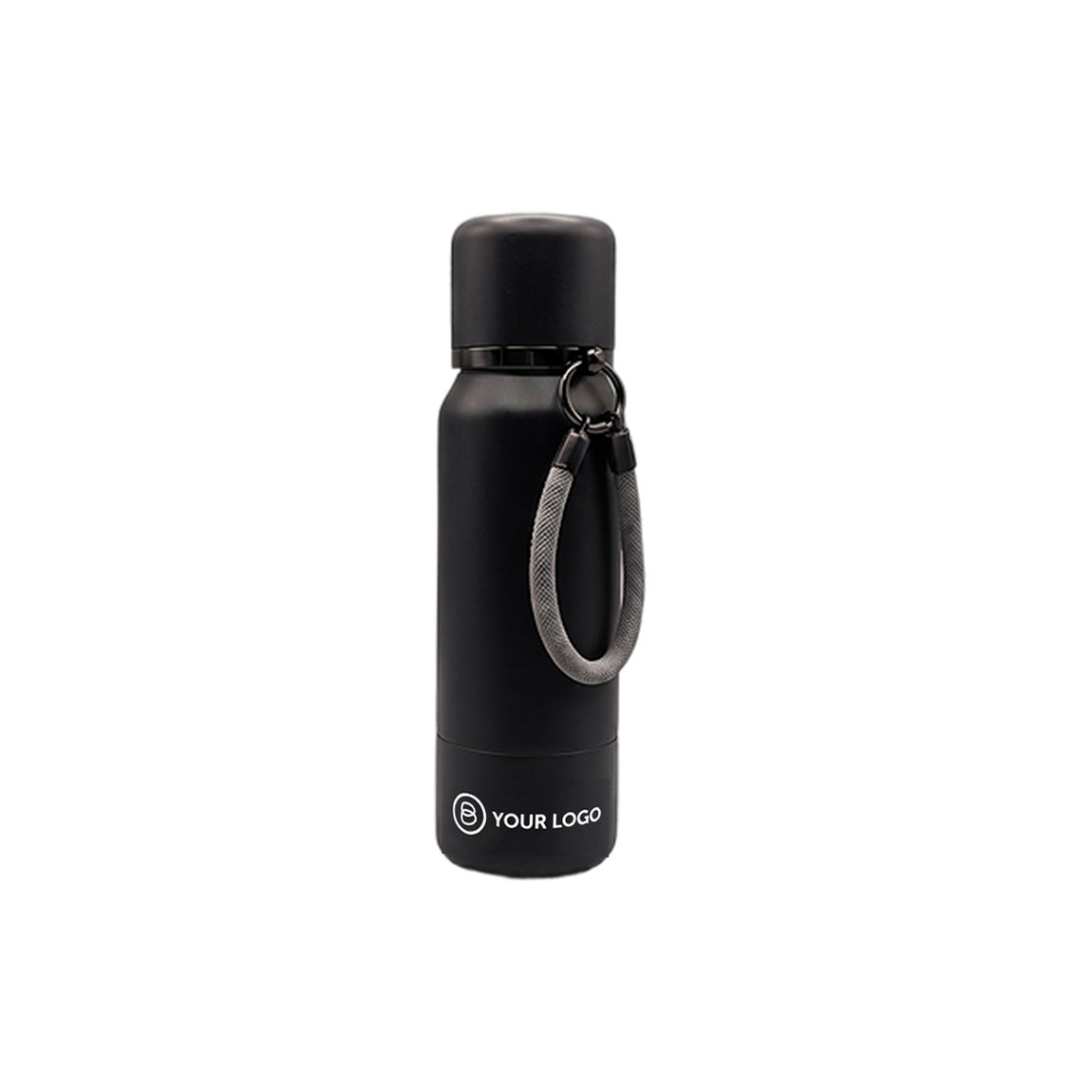 BLACK SATIN, grau (Duo-Thermoflasche)