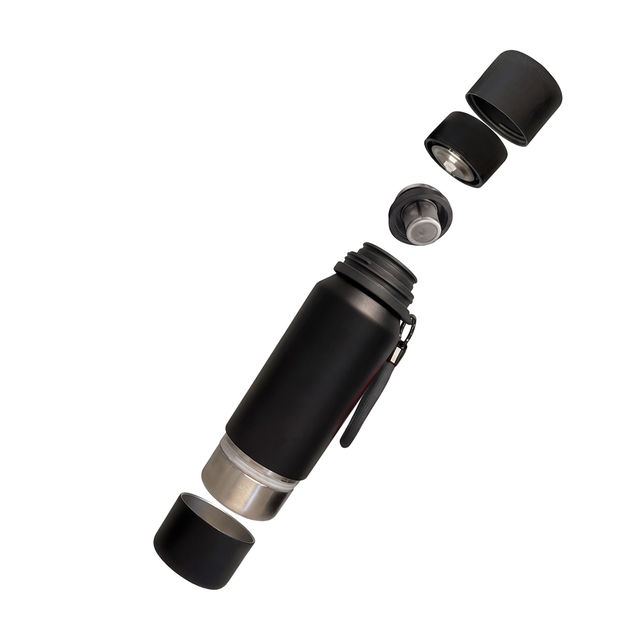 BLACK SATIN, grau (Duo-Thermoflasche)