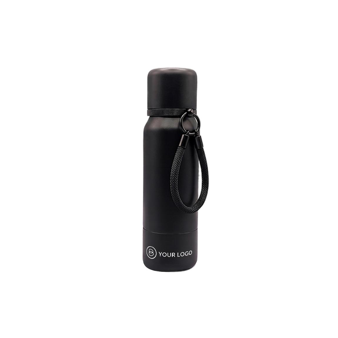 BLACK SATIN, schwarz (Duo-Thermoflasche)