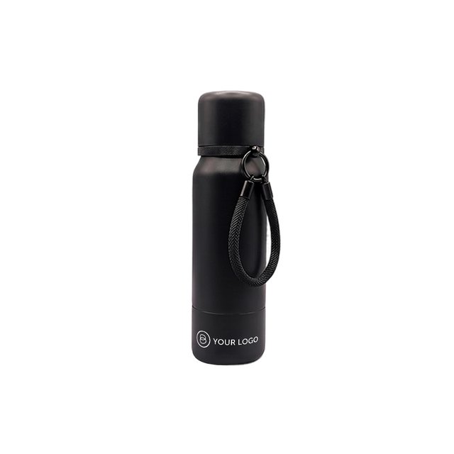 BLACK SATIN, schwarz (Duo-Thermoflasche)