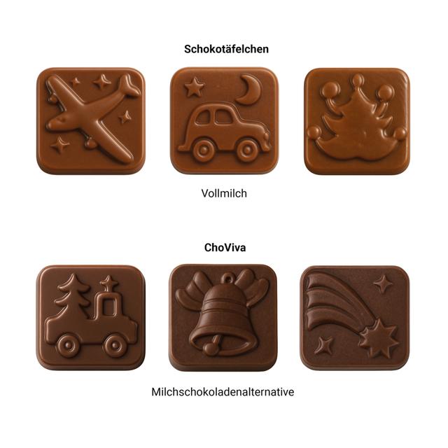 Classic Tisch Adventskalender Vollmilch Schokoladentäfelchen