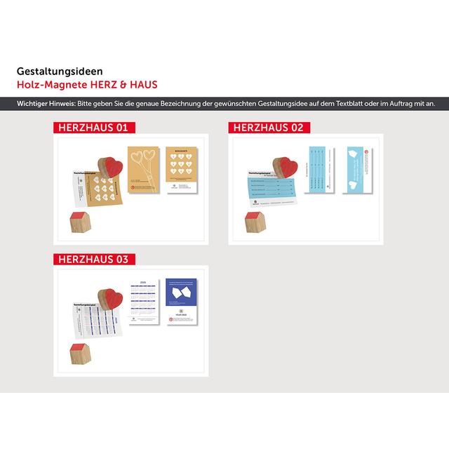 DOPPEL H (Holzmagnet-Set)