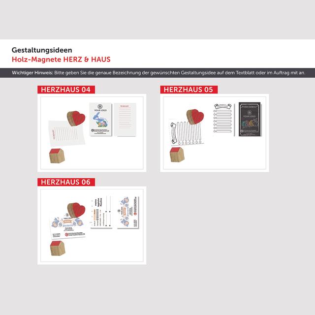 DOPPEL HAUS (Holzmagnet-Set)