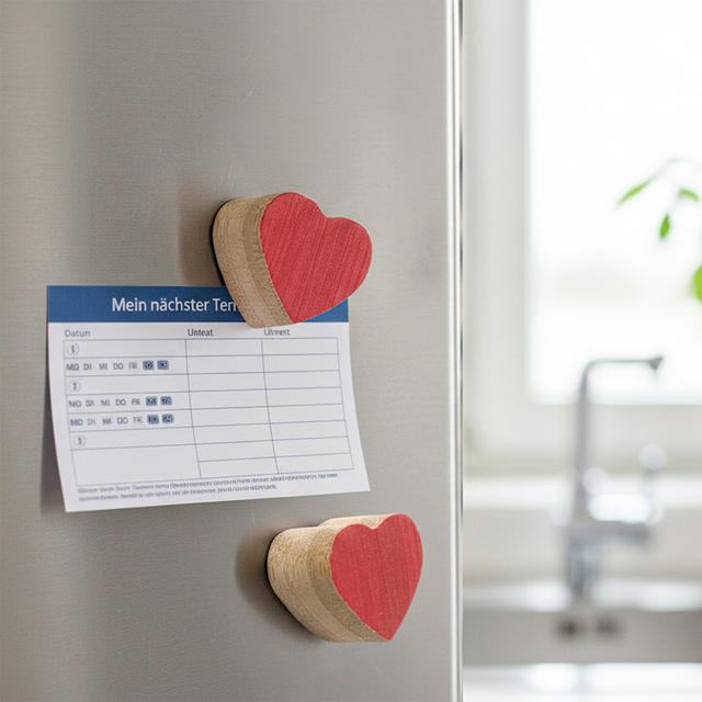 DOPPEL HERZ (Holzmagnet Set)