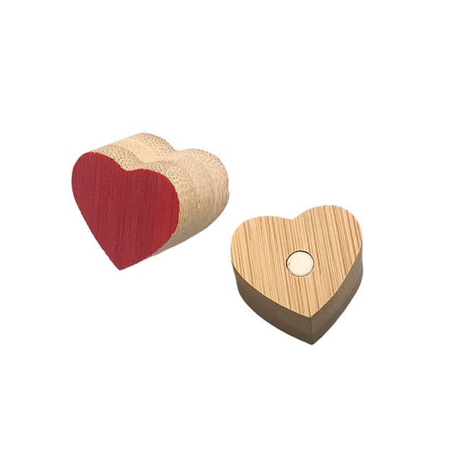 DOPPEL HERZ (Holzmagnet Set)