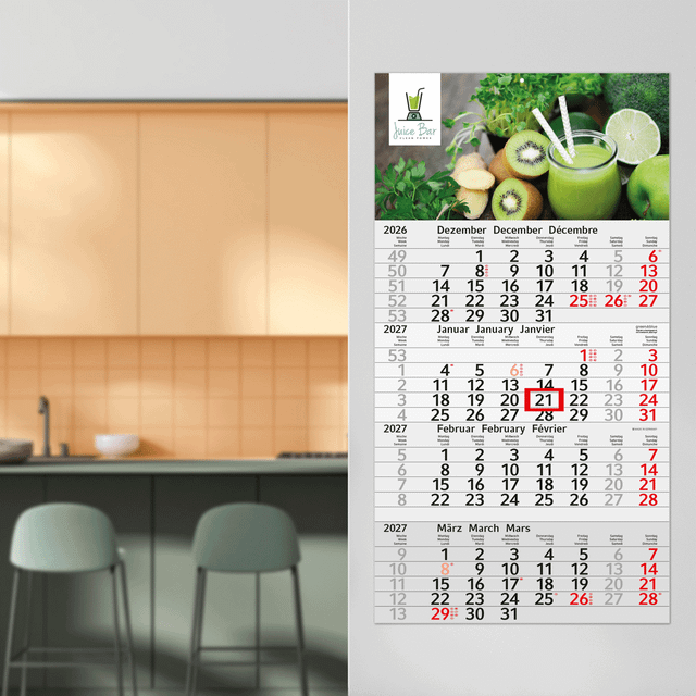 ELOVA, rot (Wandkalender)