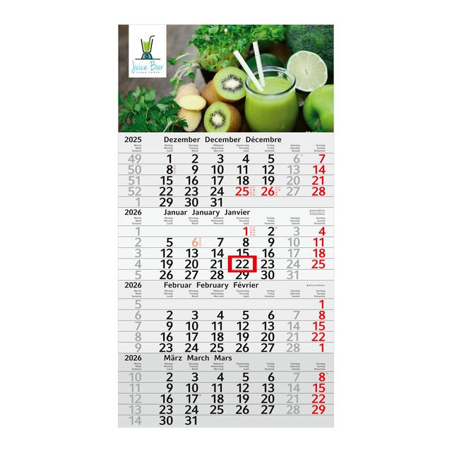 ELOVA, rot (Wandkalender)