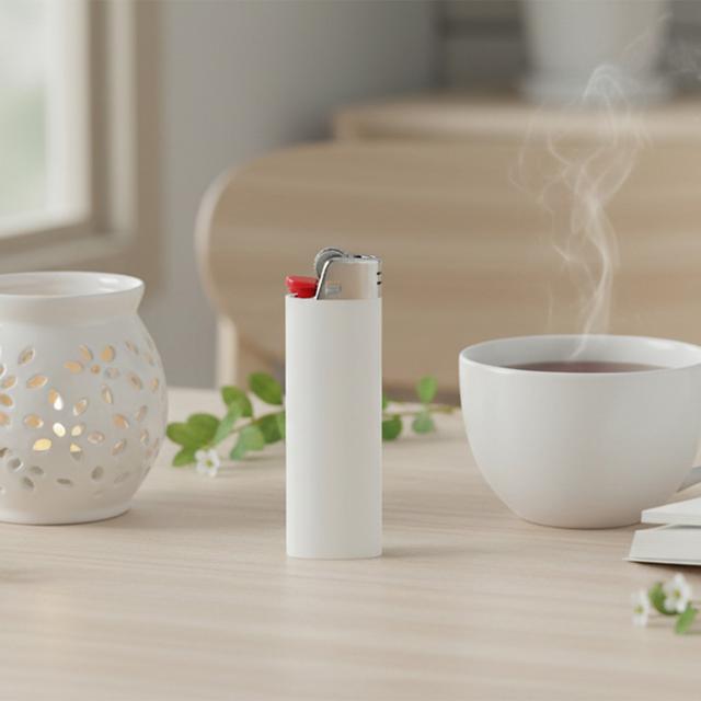 FLAMIO, weiß/rot (BIC® J26 Feuerzeug)