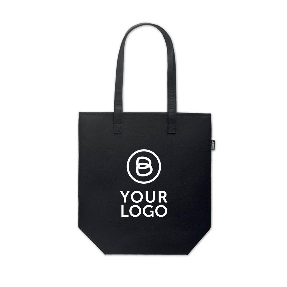FLEECE SHOPPER (Filz-Tragetasche), schwarz