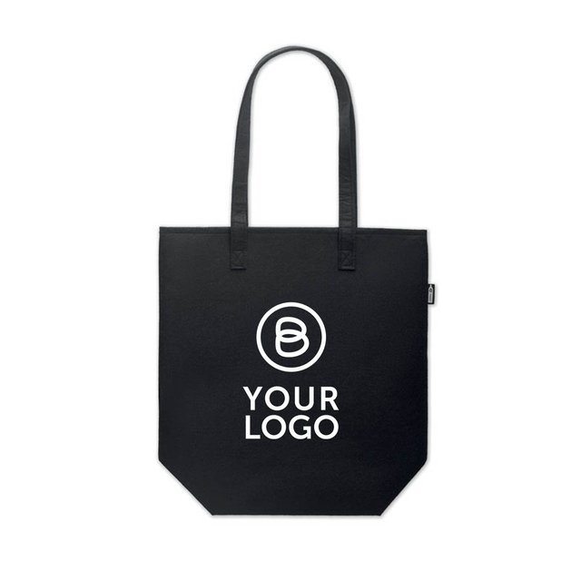FLEECE SHOPPER (Filz-Tragetasche), schwarz