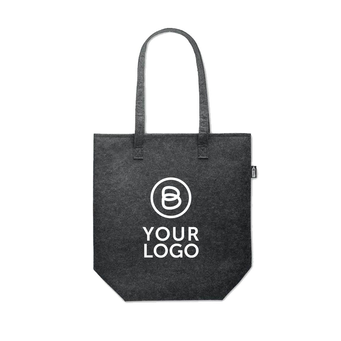 FLEECE SHOPPER (Filz-Tragetasche), steingrau