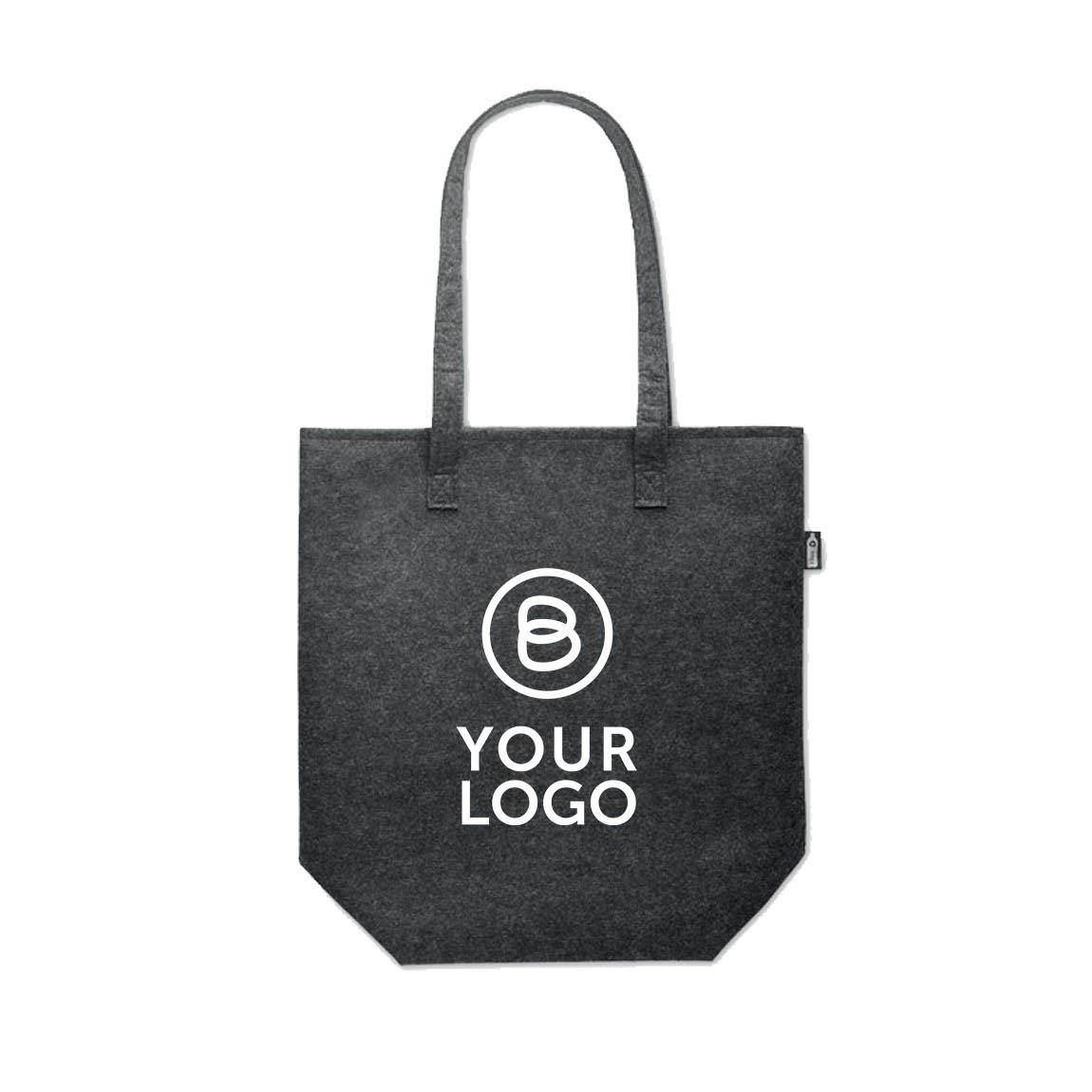 FLEECE SHOPPER (Filz-Tragetasche), steingrau