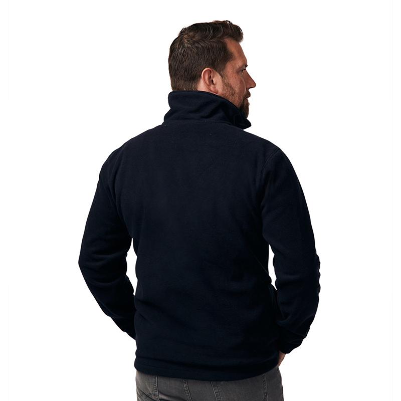 Fleeceshirt Herren Langarm Zip Neck