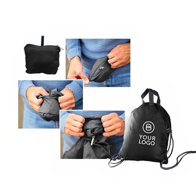 FLEXBAG, schwarz (faltbarer Rucksack)