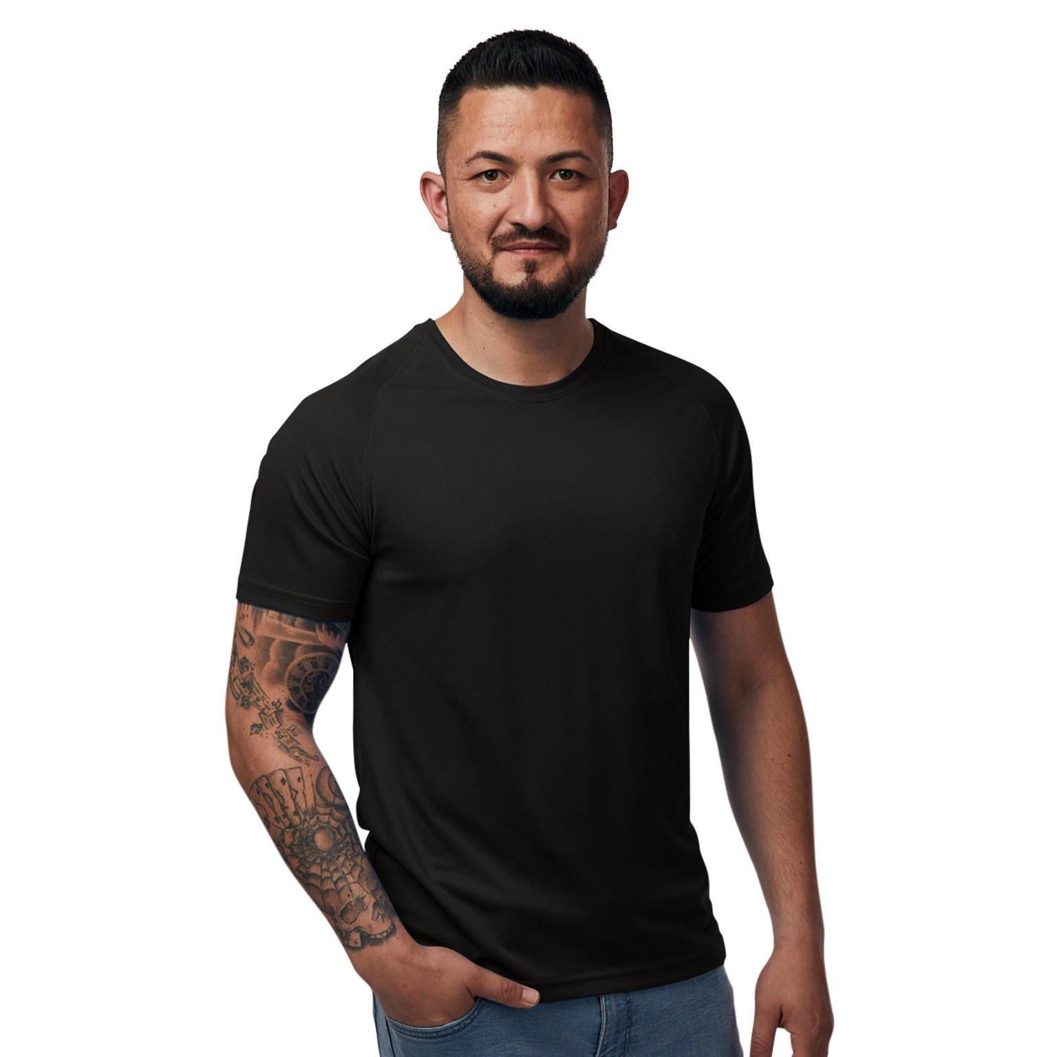 FUNKTIONSSHIRT, HERREN, KURZARM