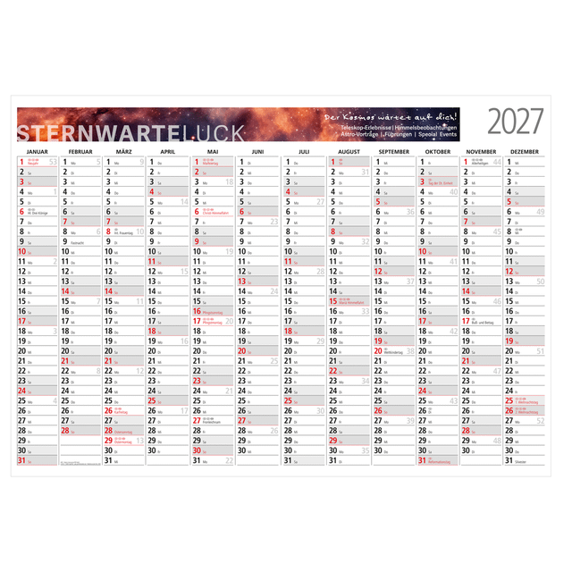 Jahreskalender WALLPLANNER