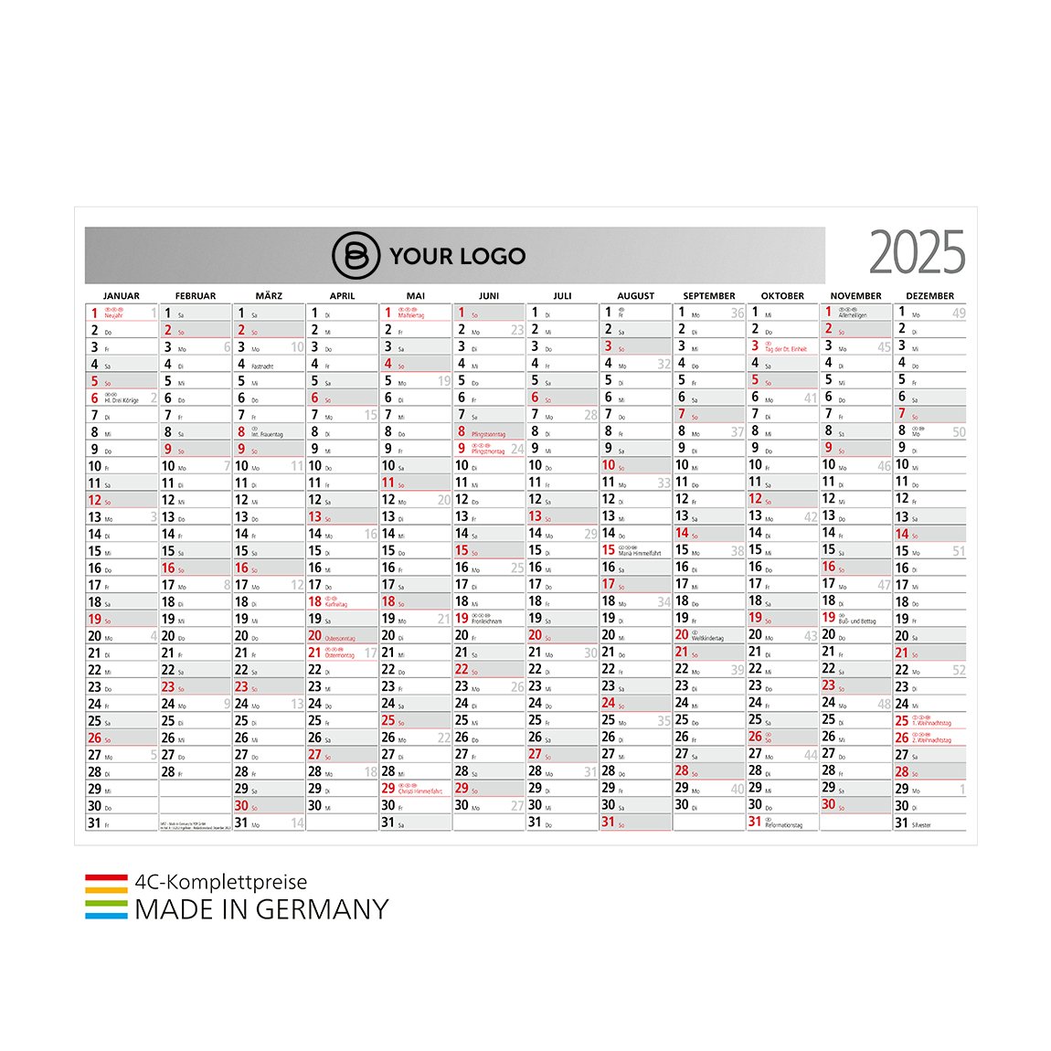 Jahreskalender WALLPLANNER