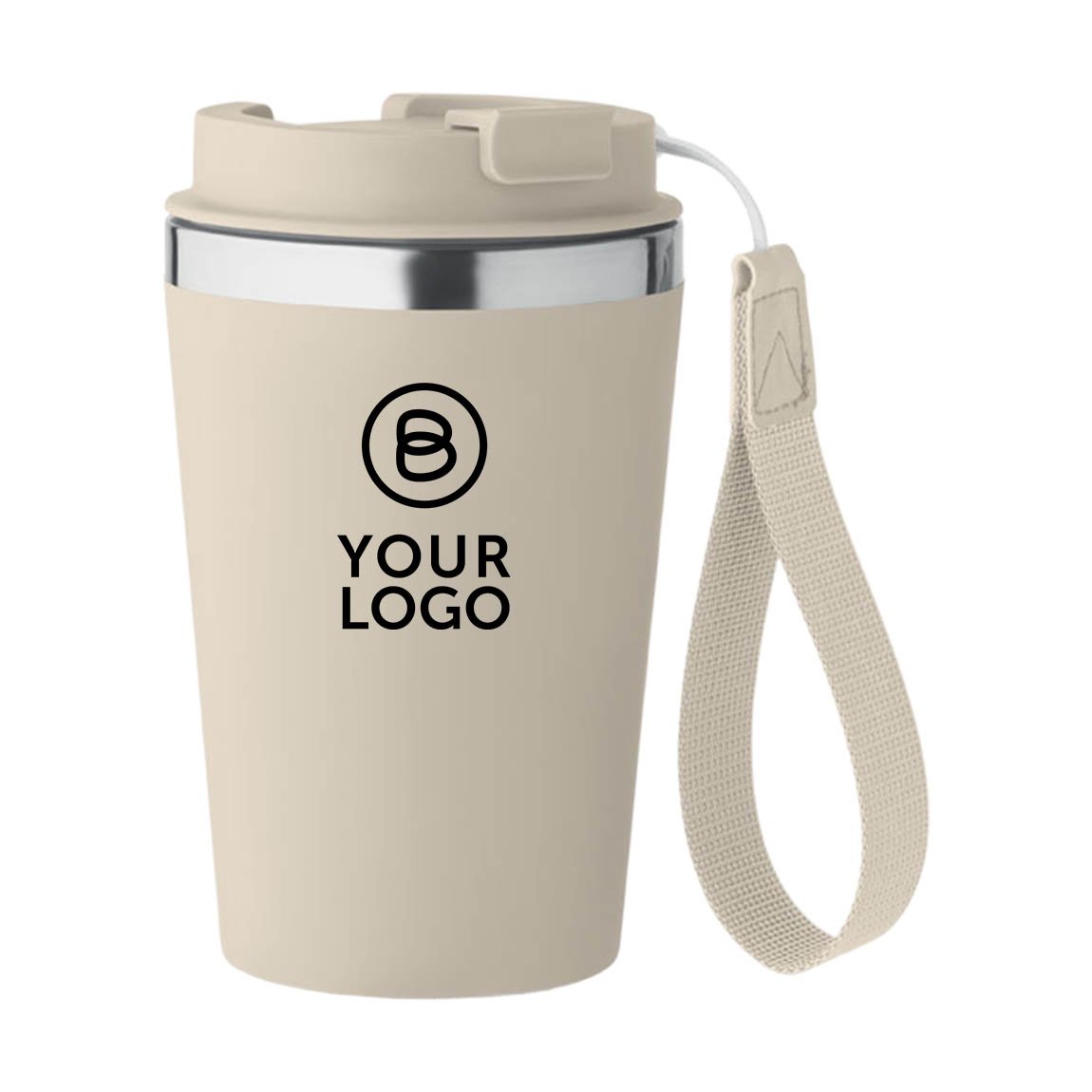 LIBERTAD (Thermosbecher mit Schlaufe), beige