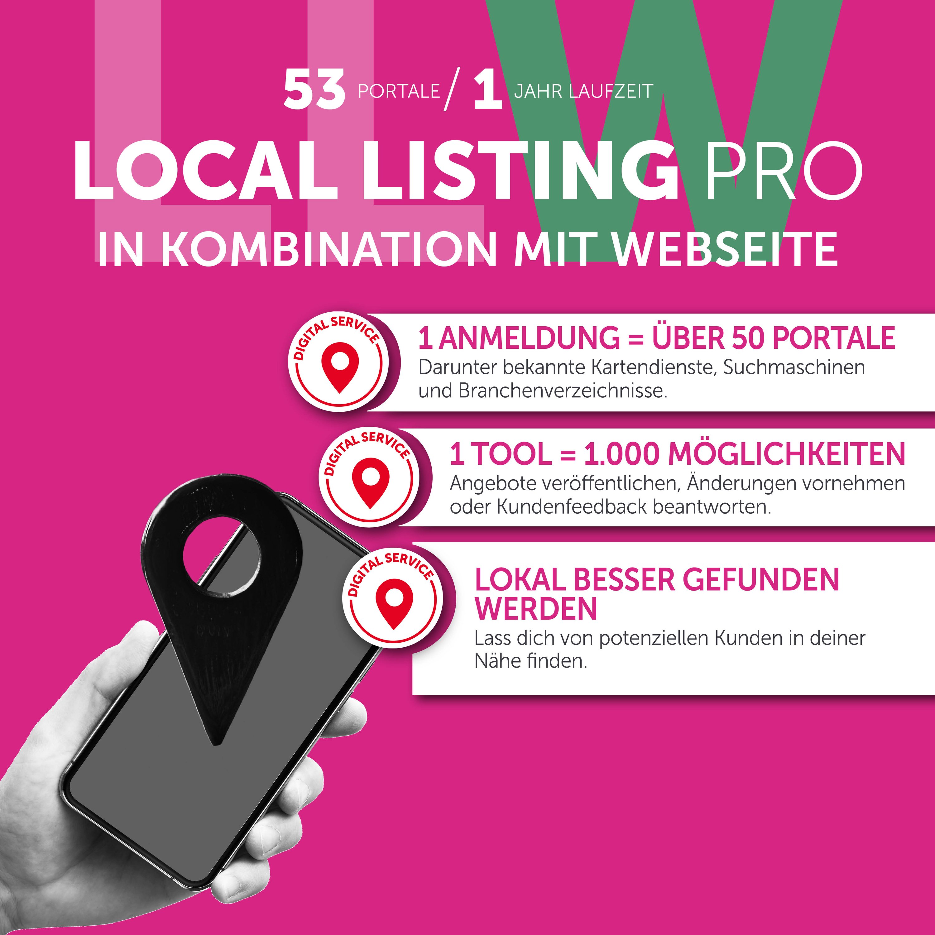 LOCAL LISTING PRO MIT WEBSEITE