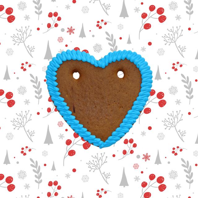 LOVE BITE, blau (Lebkuchenherz)
