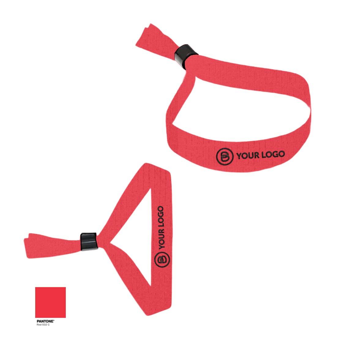 Montreal (Armband Gewebt), crimson rot
