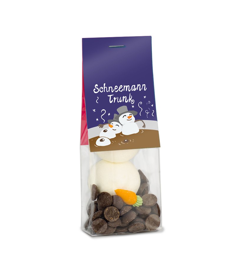 Naschbeutel Schneemanns-Trunk