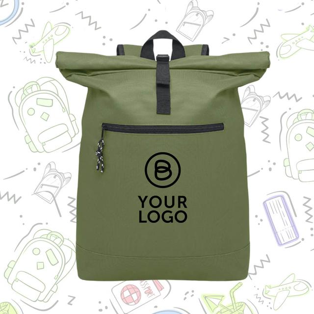 NEW ZEALAND (Rollup-Rucksack), armeegrün