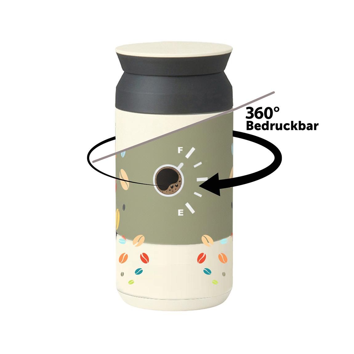 ONGOING FULL PRINT, beige (Thermobecher)