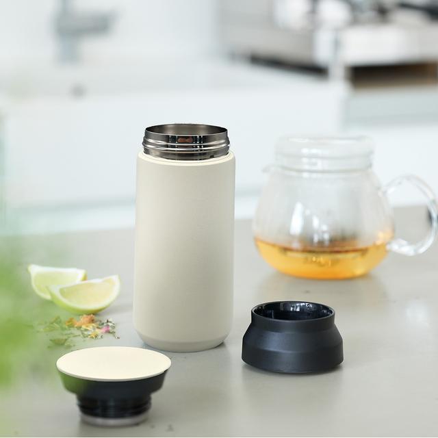 ONGOING FULL PRINT, beige (Thermobecher)