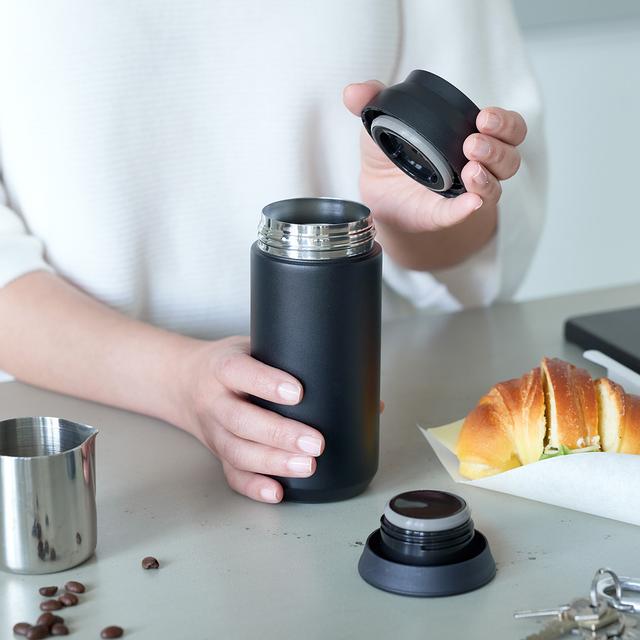 ONGOING FULL PRINT, schwarz (Thermobeche