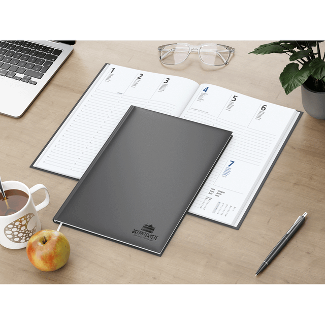 PLANNER VELORA (Buchkalender mit Prägung schwarz)