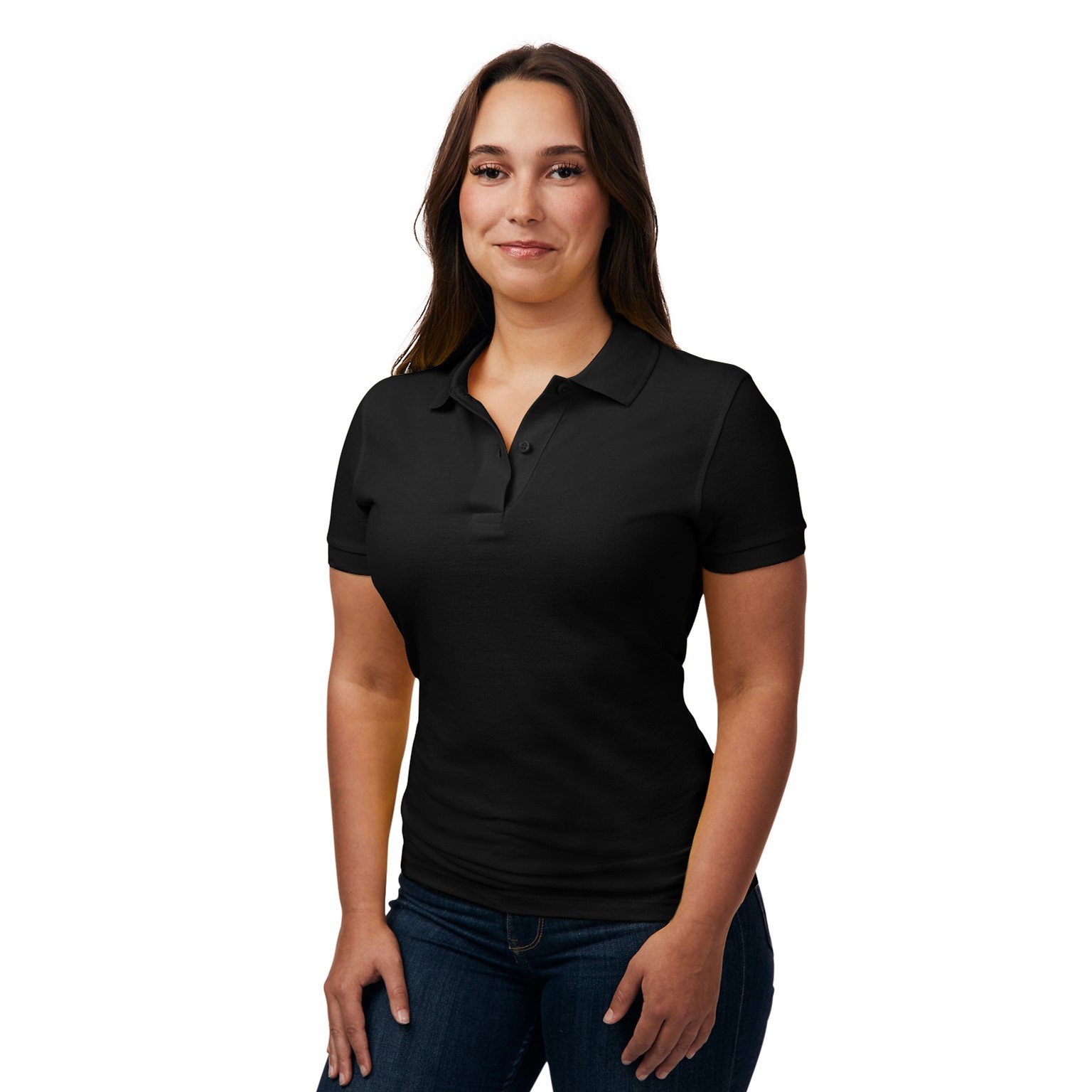 POLOSHIRT Kurzarm Bio Damen