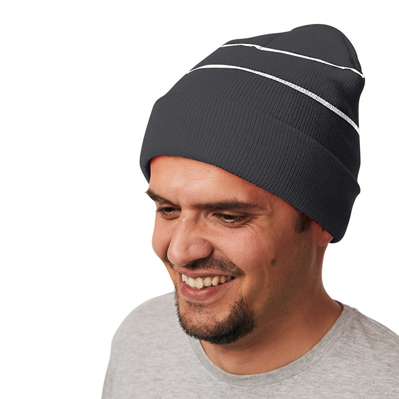 Reflektor Mütze Unisex mit Aufschlag
