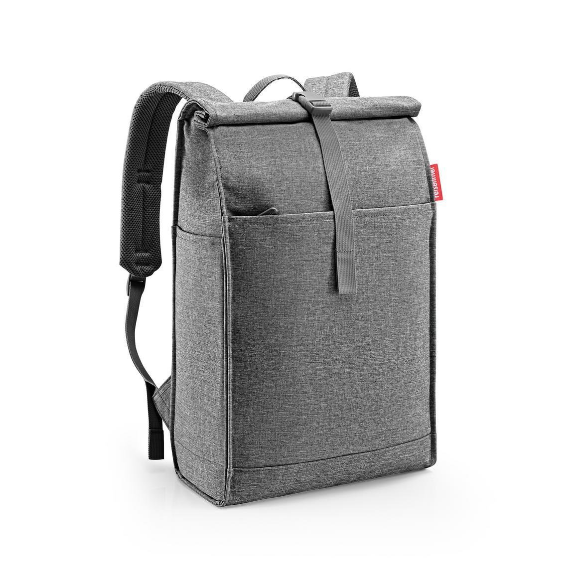 REISENTHEL URBAN ROLLTOP, twist silver (Roll-Top Rucksack)
